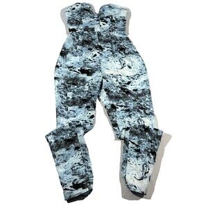 Keepsake Womens Blue Sleeveless Blue Tie Dye Strapless Outfit Party Jumpsuit XS